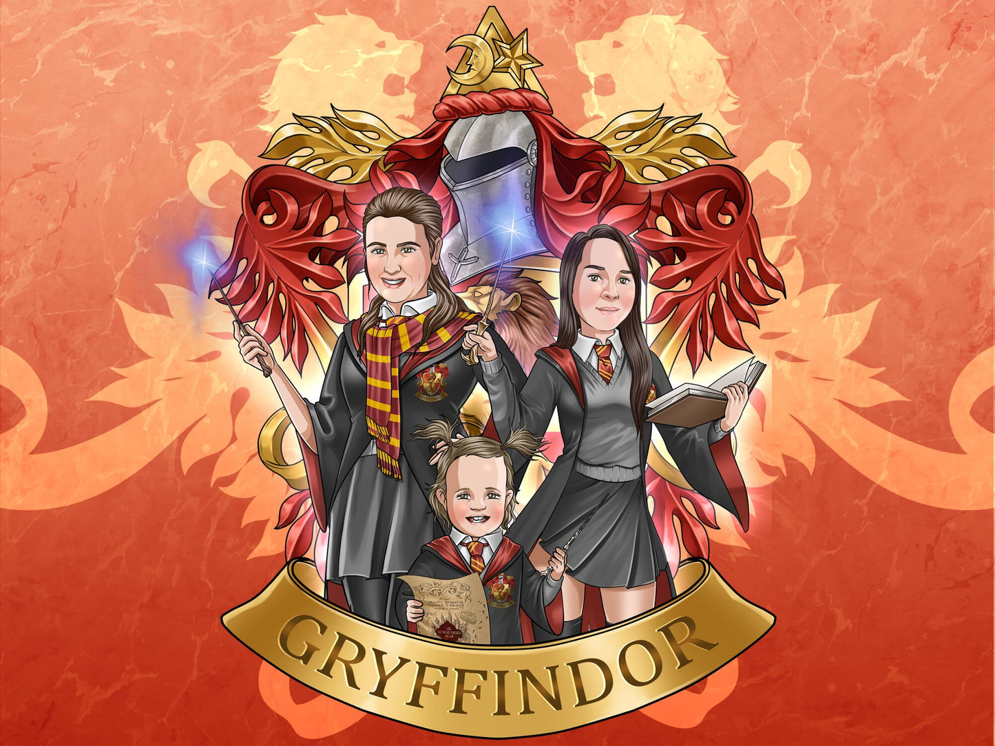 Shoulders Up - Gryffindor