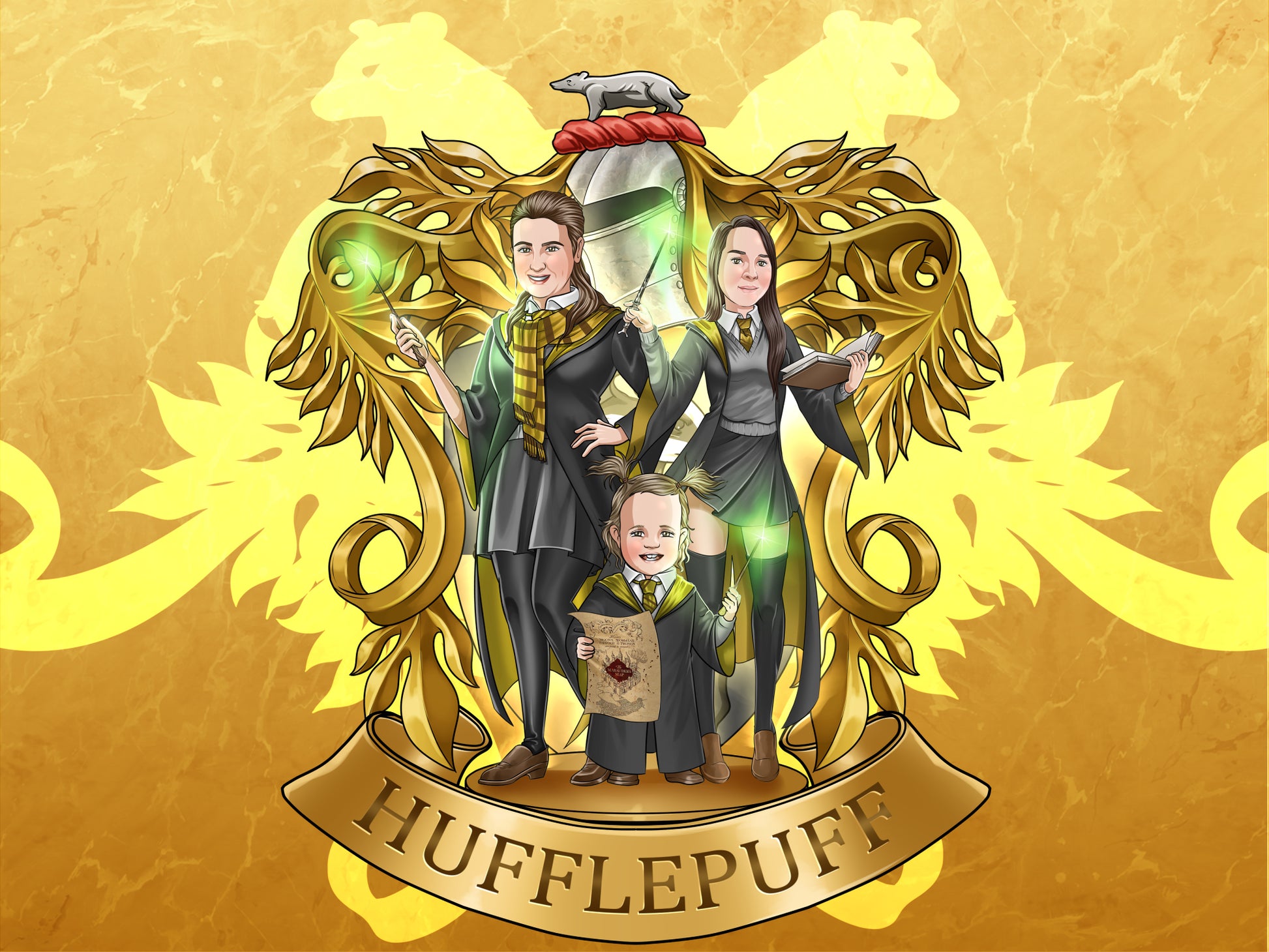 Just finished this Hufflepuff diamond painting : r/harrypotter